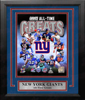 Michael Strahan Over Brady Super Bowl XLII NY Giants 8x10 Framed Photo with  Engraved Autograph