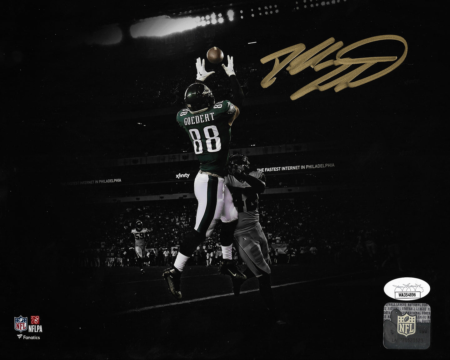 Dallas Goedert Philadelphia Eagles Autographed 8 x 10