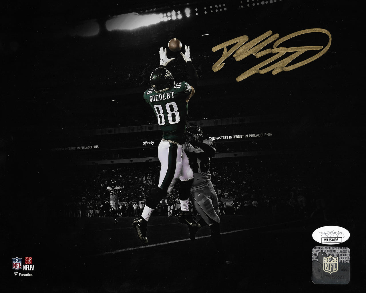 Darius Slay Celebrates with the Fans Philadelphia Eagles Autographed Framed  Football Photo - Dynasty Sports & Framing