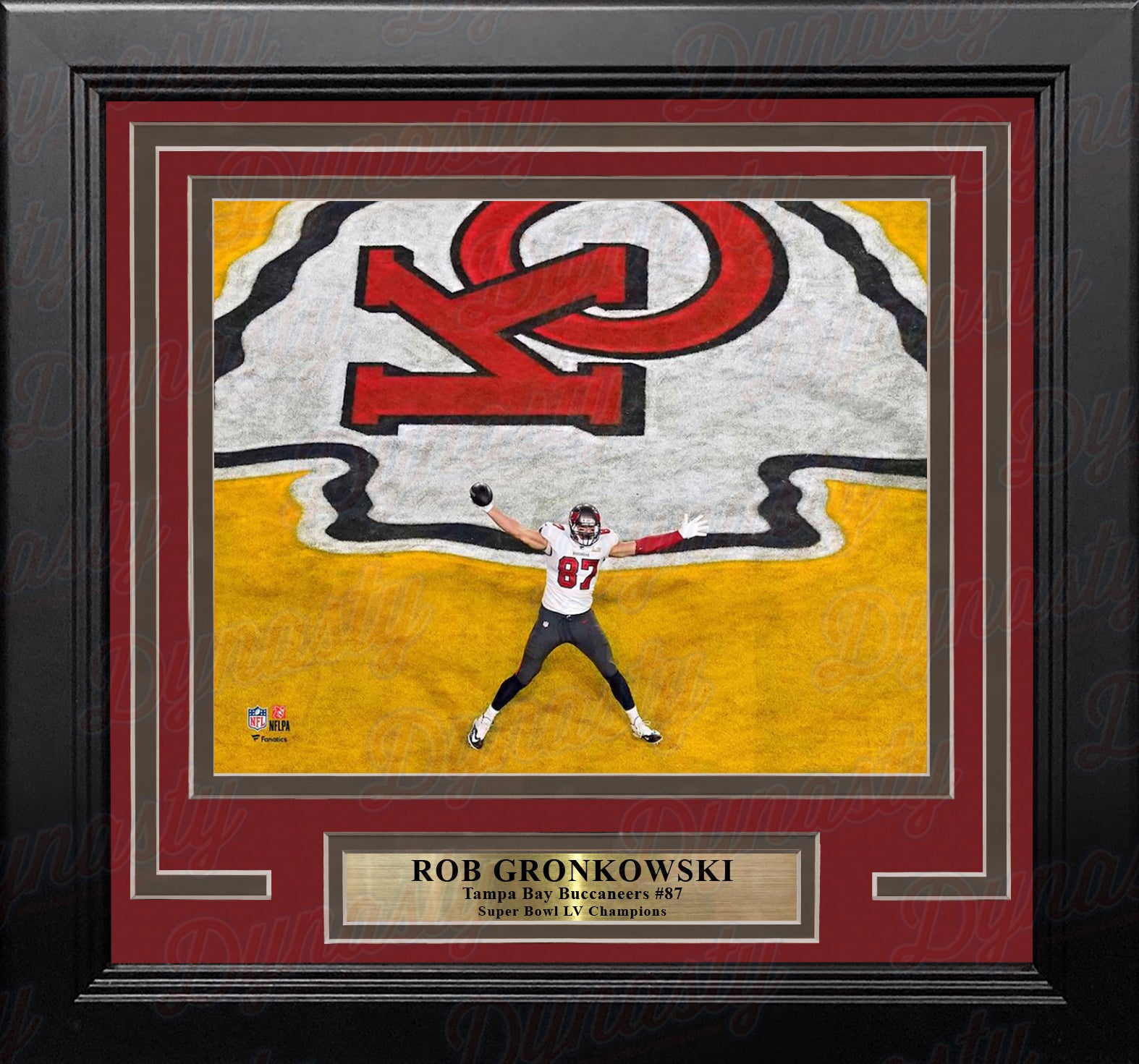 Framed Tom Brady Tampa Bay Buccaneers Super Bowl LV Champions