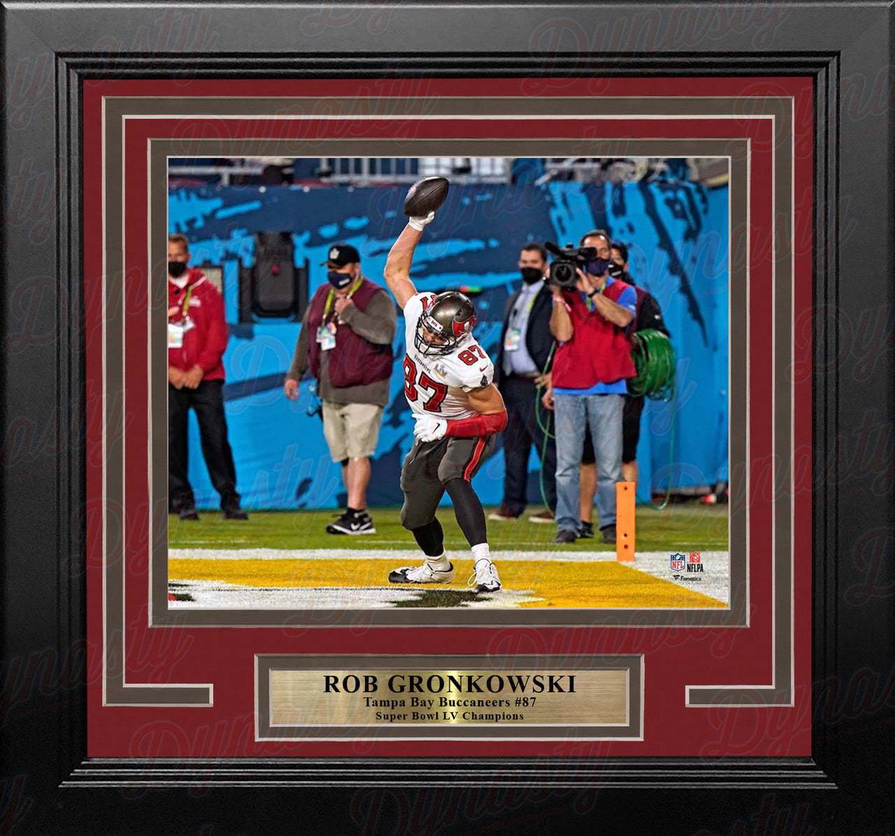 Tampa Bay Buccaneers Framed 23 x 27 Super Bowl LV Champions Floating Ticket Collage