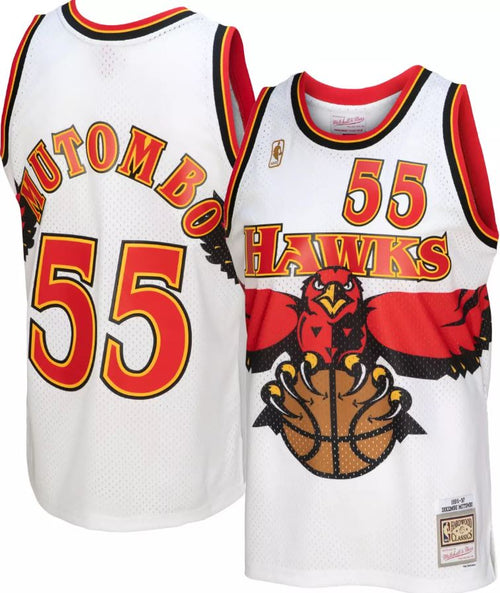 Vintage 1997-98 Dikembe Mutombo Atlanta Hawks Champion Jersey size 50