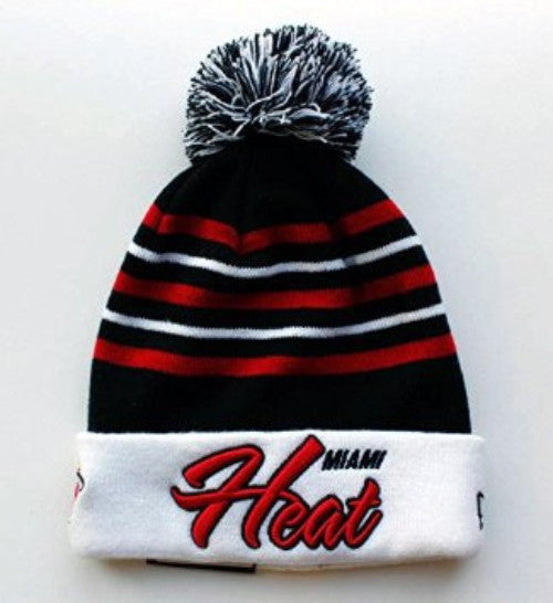 miami heat knit hat