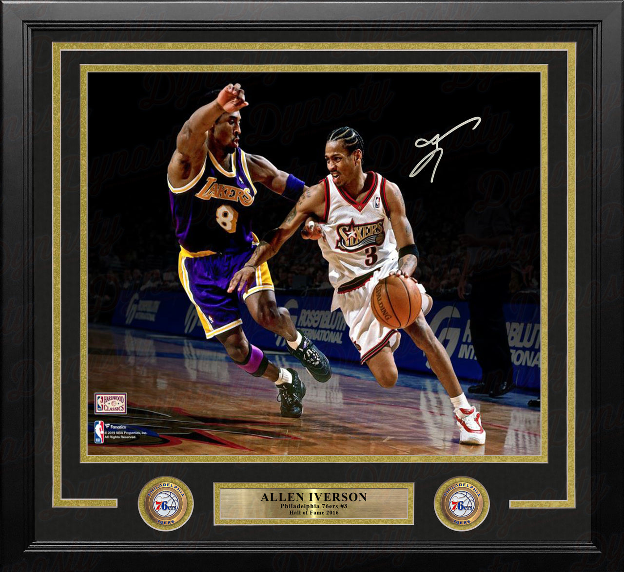 ✺Framed✺ PHILADELPHIA 76ERS NBA Basketball Poster ALLEN IVERSON - 62cm x