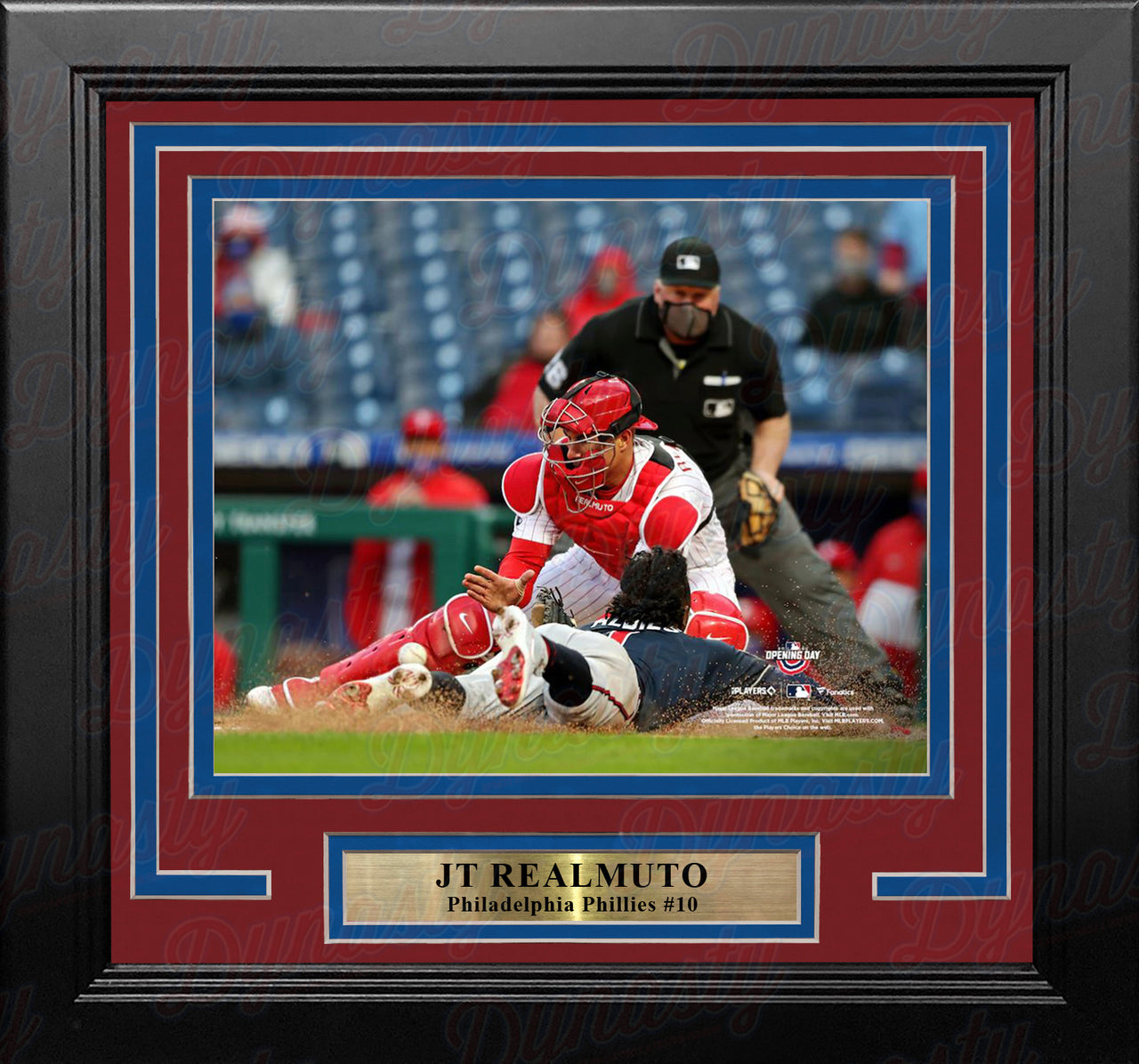 Jimmy Rollins Trophy Autographed Philadelphia Phillies 16x20 Framed Photo:  World Series Champs (JSA) - Dynasty Sports & Framing