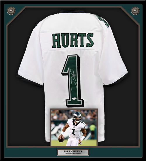 Jalen Hurts Philadelphia Eagles Autographed 8 x 10 White Jersey