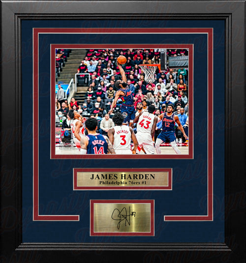 James Harden Philadelphia 76ers Autographed Nike Royal Blue Swingman Jersey  - Icon Edition - Dynasty Sports & Framing