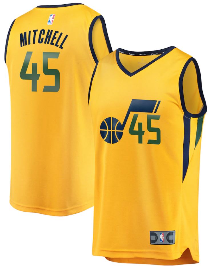 utah jazz donovan mitchell jersey