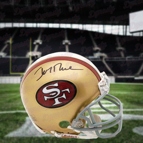 Jerry Rice San Francisco 49ers Autographed Throwback Mini-Helmet