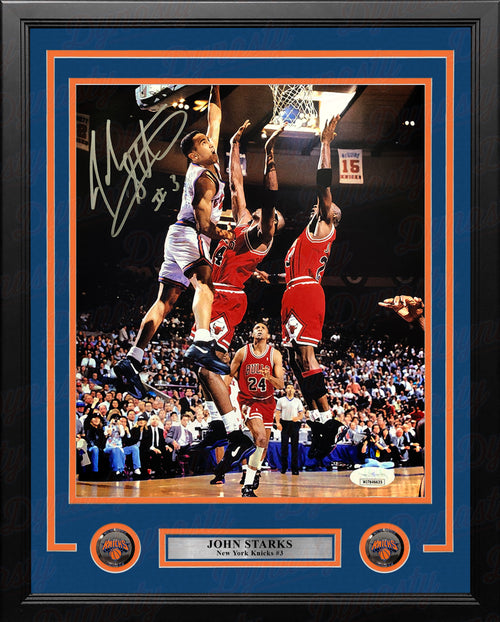 New York Knicks Legends Package - John Starks Autographed Poster & Per
