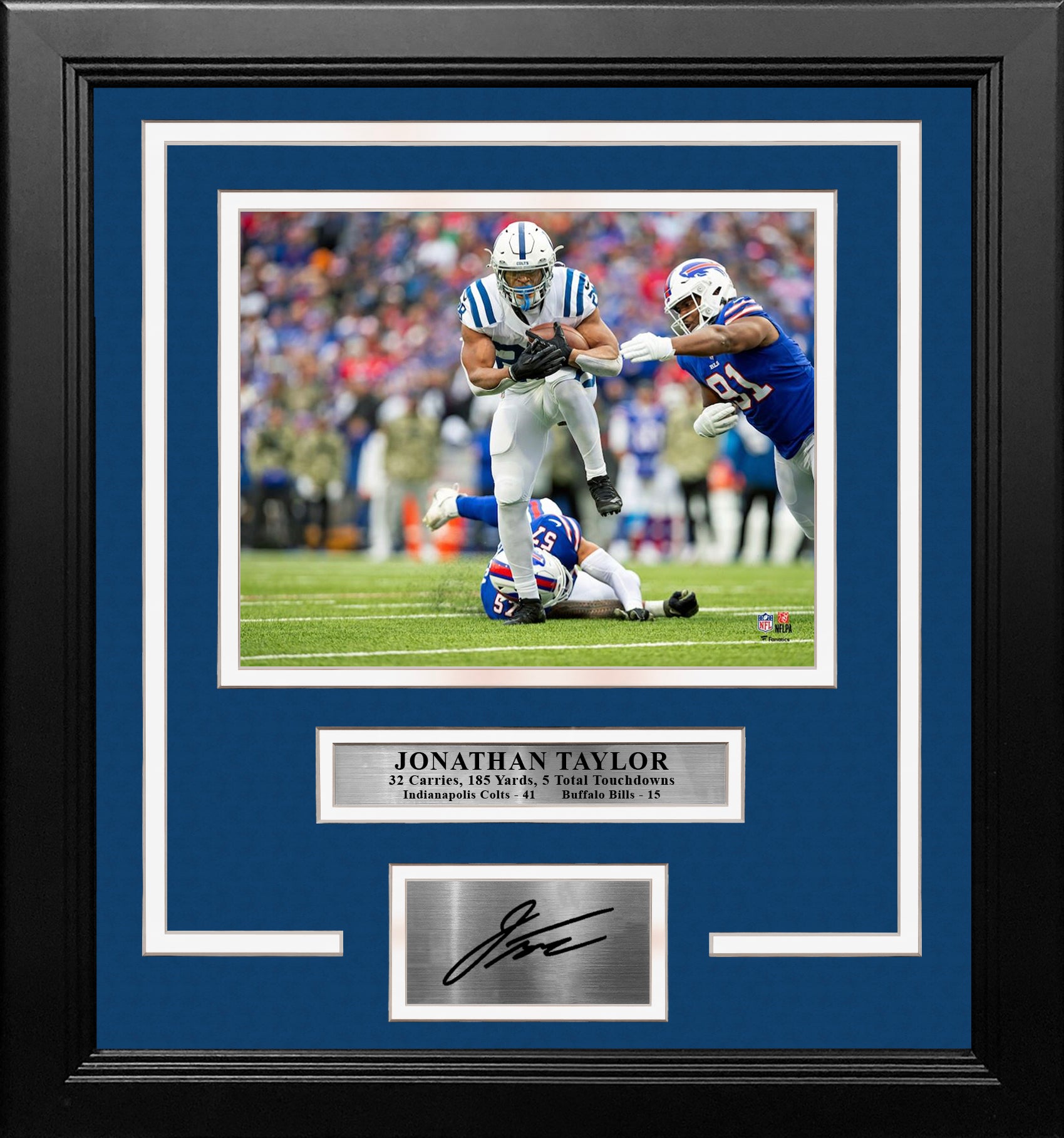 Jonathan Taylor 5 Touchdown Game Indianapolis Colts 8' x 10' Framed  Football Photo with Engraved Autograph - Dynasty Sports & Framing