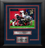 Tom Brady & Rob Gronkowsk // Horizontal // New England Patriots //  Autographed Photograph // Framed - Tom Brady Memorabilia - Touch of Modern