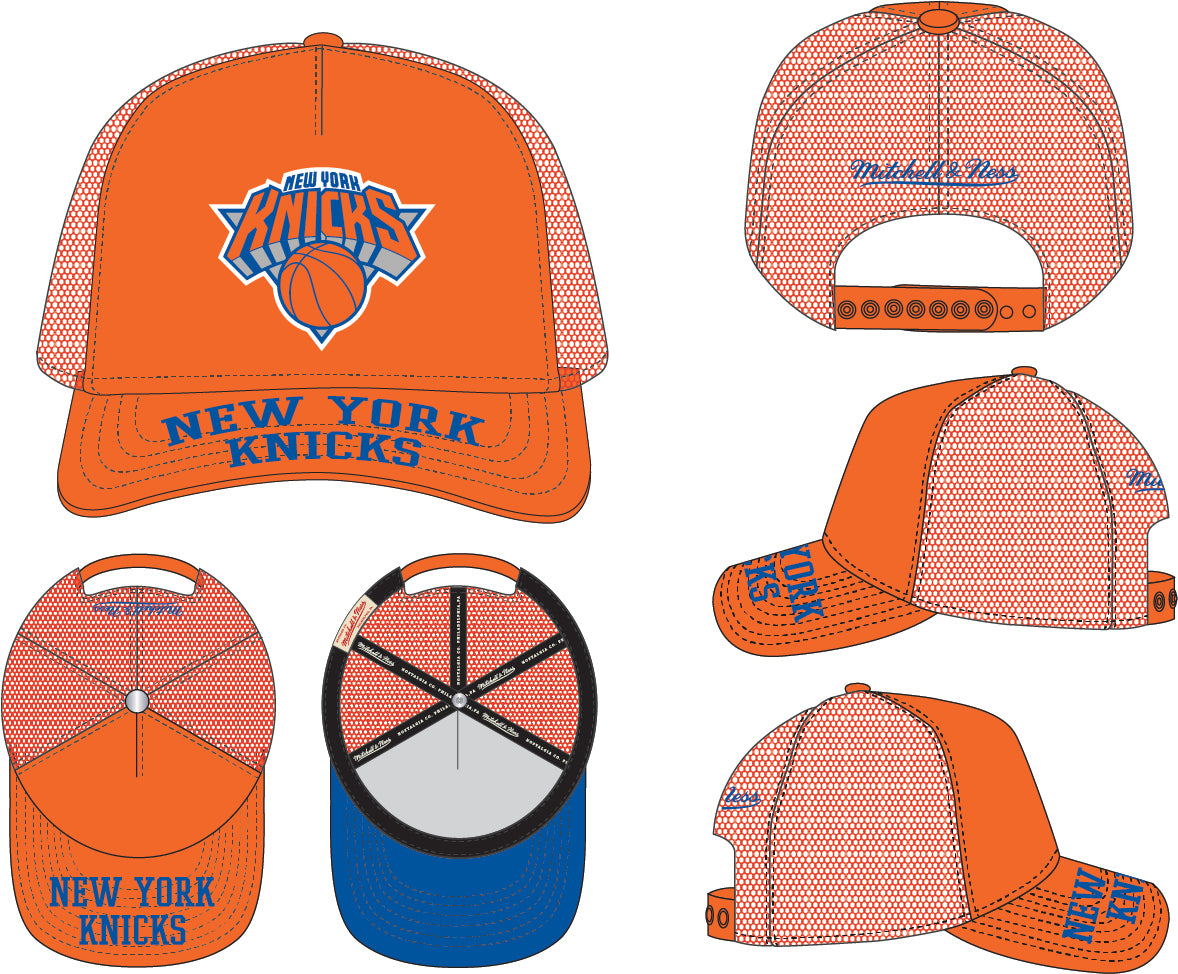 New York Knicks Mitchell & Ness Hardwood Classics Tonal Snapback