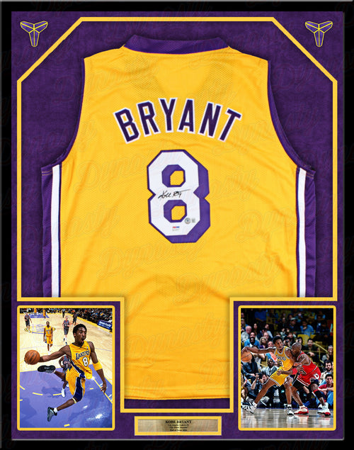 Light Blue Lakers Autographed Kobe Bryant Jersey
