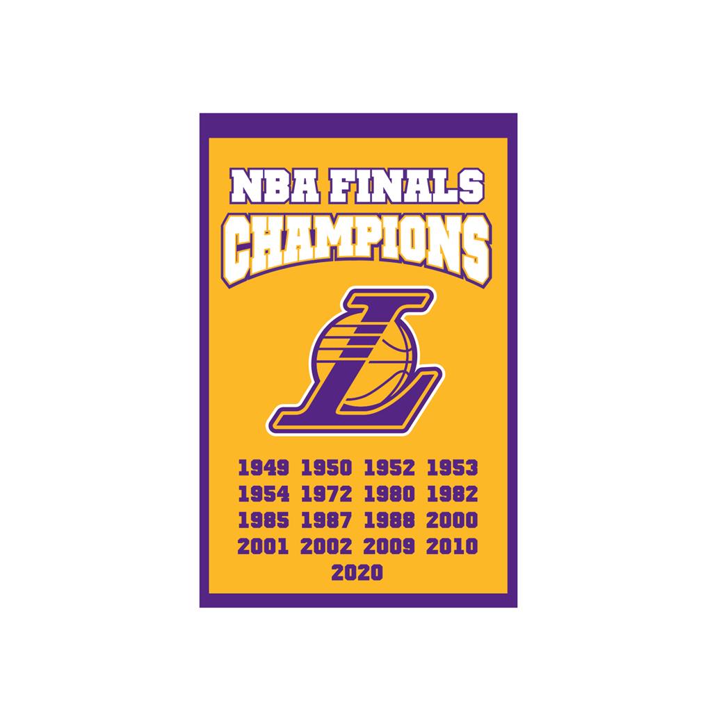 Los Angeles Lakers 2020 Nba Champions 14 X 22 Banner Dynasty Sports Framing