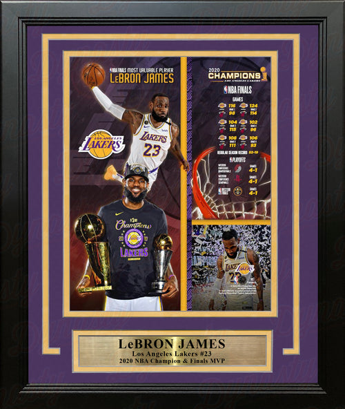 LeBron James Commemorate Lakers 2020 NBA Finals Champions Sublimated Player  Plaque 12 x 15