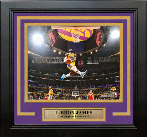 Lakers Staples Center 8 x 10 Framed and Matted Basketball Arena