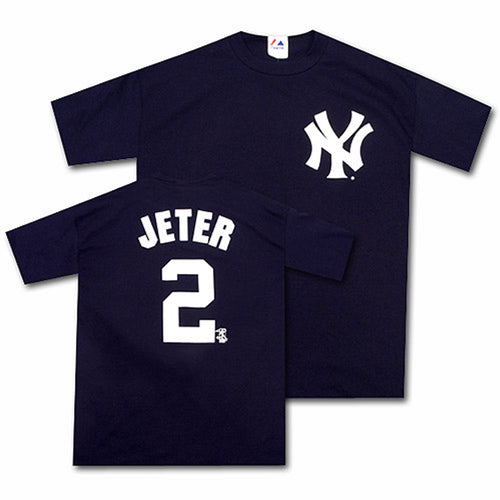 Majestic, Shirts, Derek Jeter Captains Jersey With Derek Jeter New York  Yankees Captain Patch
