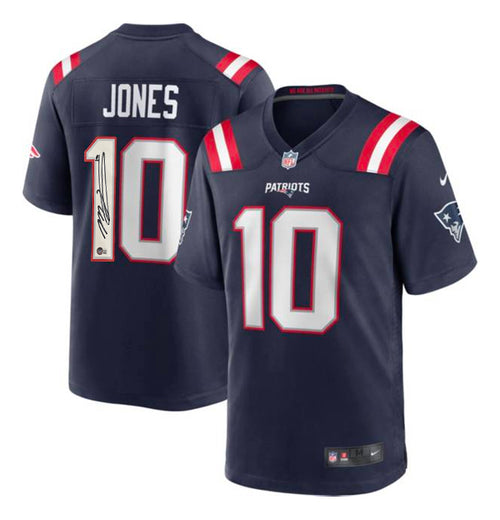 Mac Jones Signed Autographed Patriots Custom Jersey Beckett 