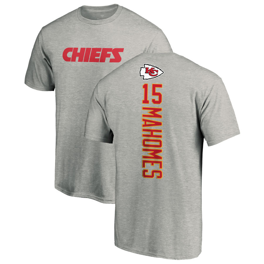 Men's Fanatics Branded Patrick Mahomes Red Kansas City Chiefs Player Icon Name & Number T-Shirt