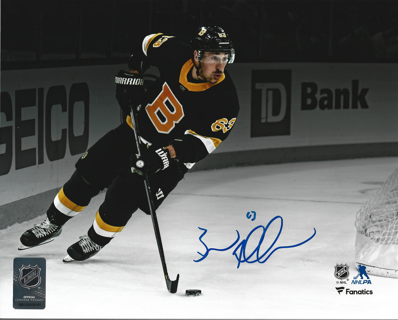 Brad Marchand 2011 Stanley Cup Boston Bruins Autographed Hockey Photo
