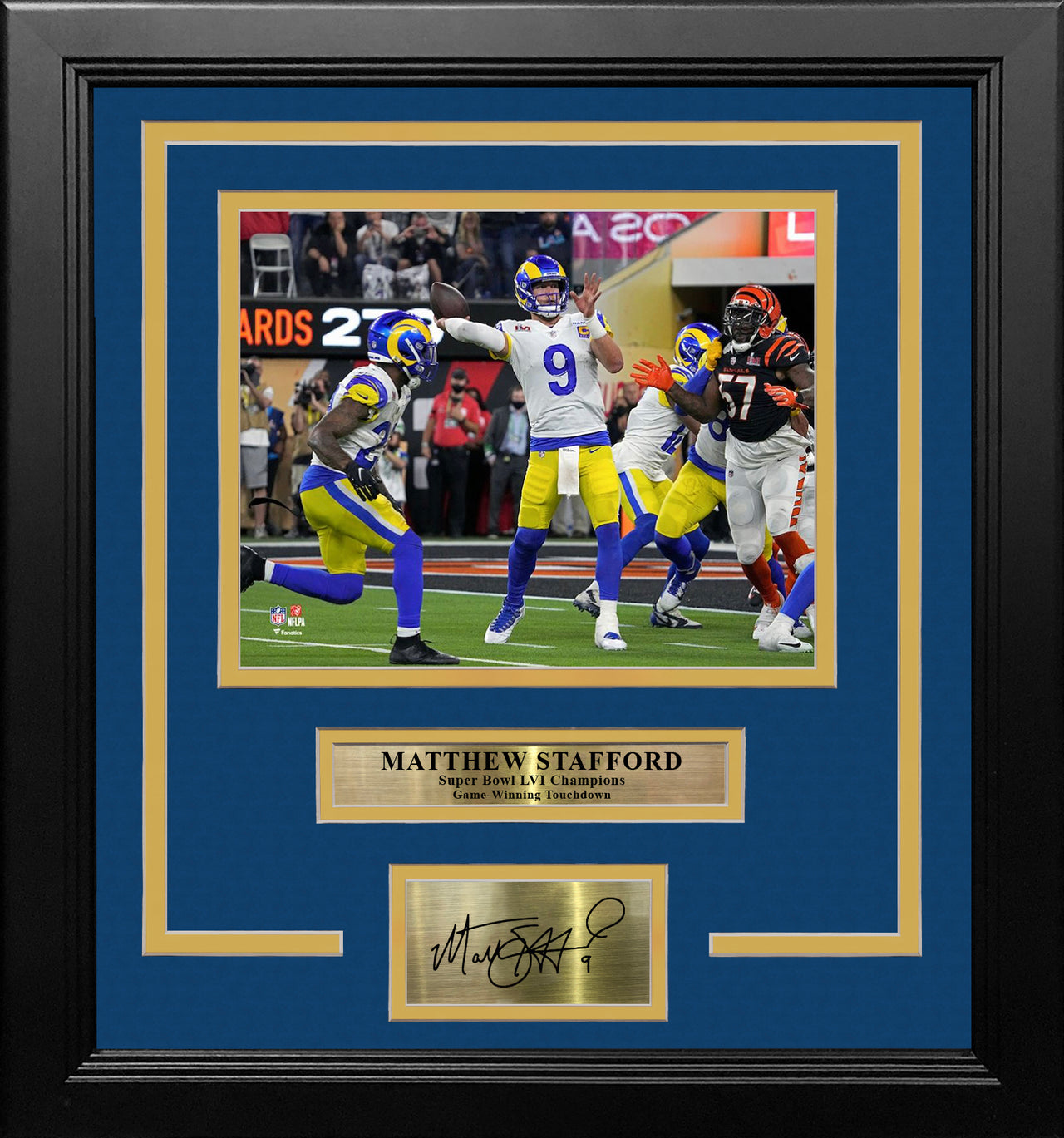 Los Angeles Rams Super Bowl LVI Football Poster, LA Rams Super