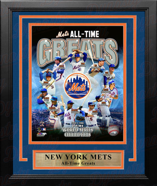 New York Mets 1986 World Series Champions 8 x 10 Framed