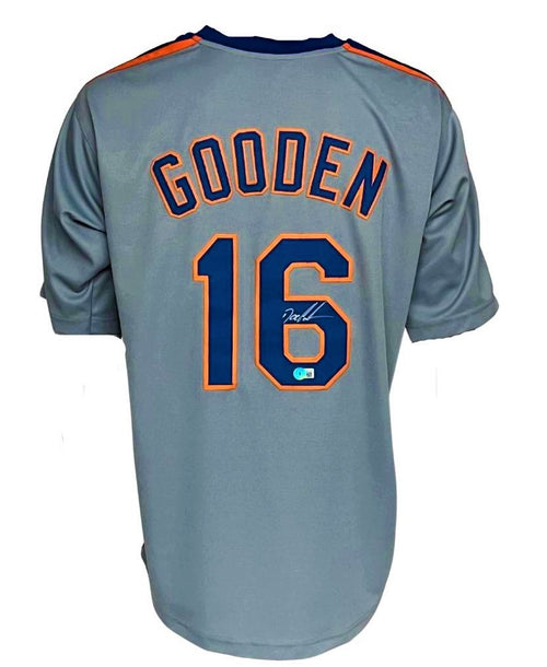 Dwight Gooden Signed New York Pro Edition Grey Baseball Jersey (JSA)