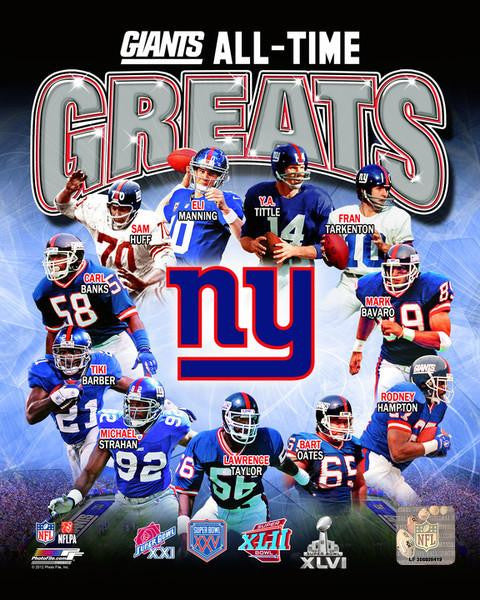 New York Giants All-Time Greats NFL 