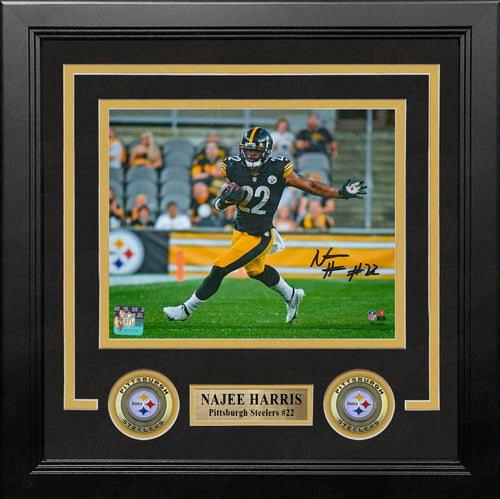 Framed Najee Harris Pittsburgh Steelers Autographed Black Limited