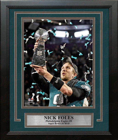 Framed Nick Foles Philadelphia Eagles Super Bowl 52 MVP Champions 8x10  Football Photo Professionally Matted #2