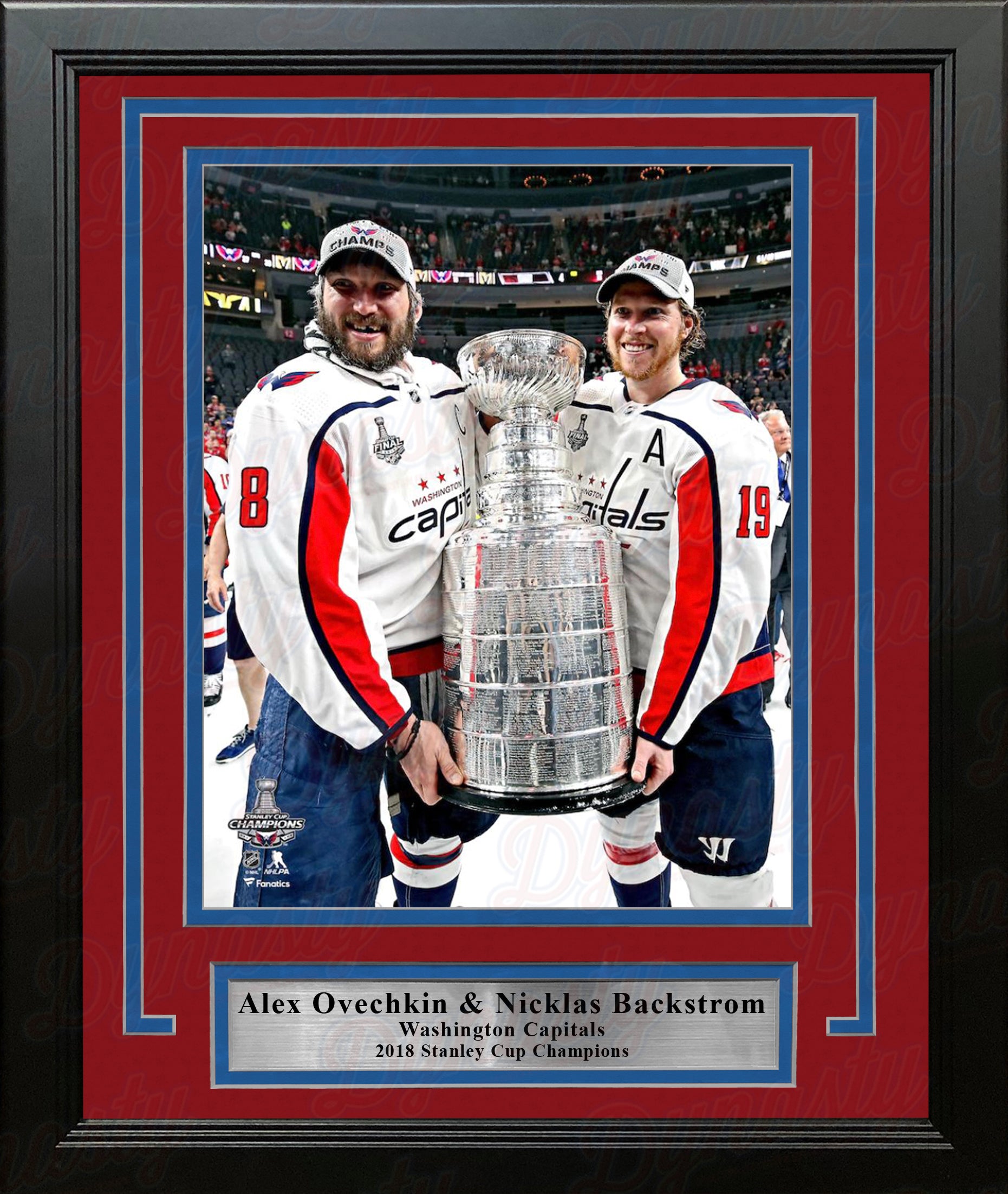 Washington Capitals 2017-18 Stanley Cup Nameplate For A Hockey