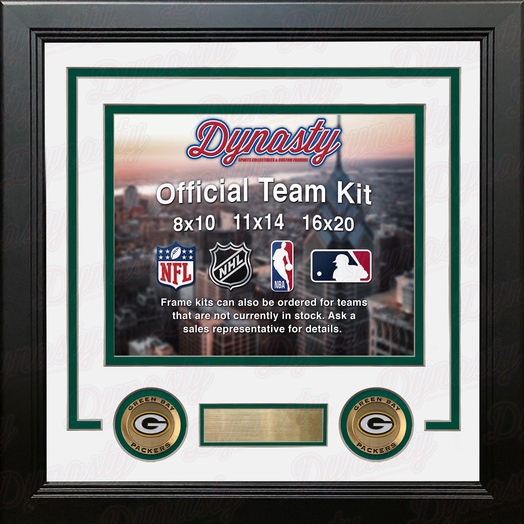 MasterPieces Sports Decor - NFL Green Bay Packers - Team Jersey Uniformed  Picture Frame For 4x6 Photos