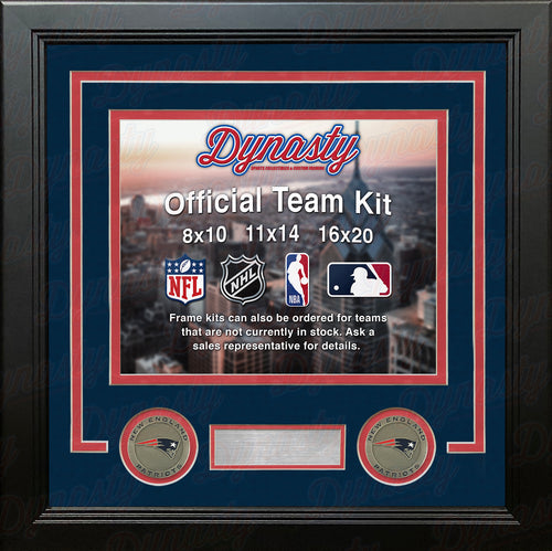 New England Patriots Throwback Custom NFL Football 16x20