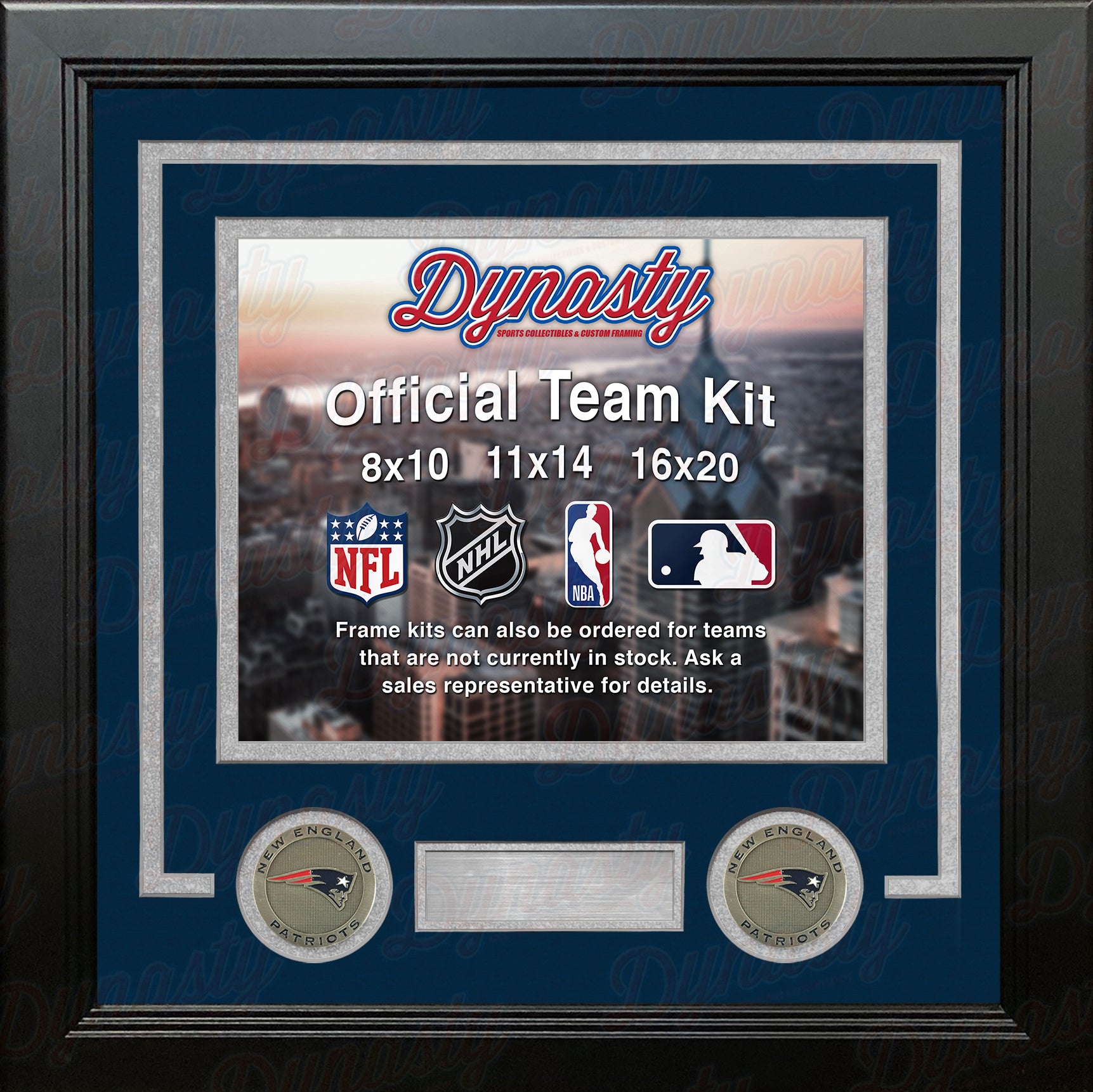 New York Giants Super Bowl Ticket Collection Wall Frame