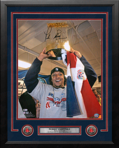 Pedro Martinez Autographed Boston Red Sox Signed 2004 World Series