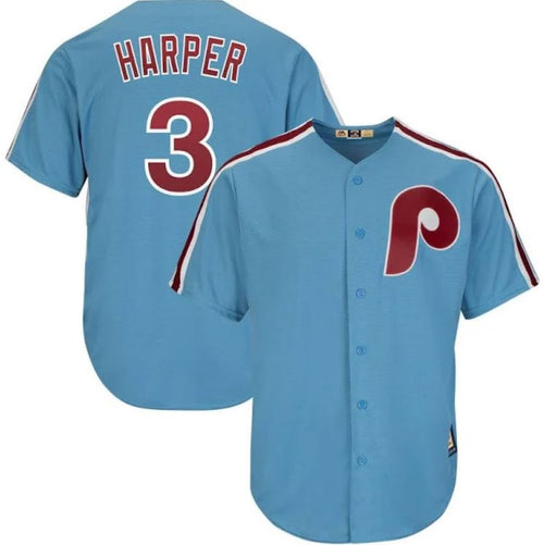 Bryce Harper Philadelphia Phillies Powder Blue Jersey - Dynasty Sports &  Framing