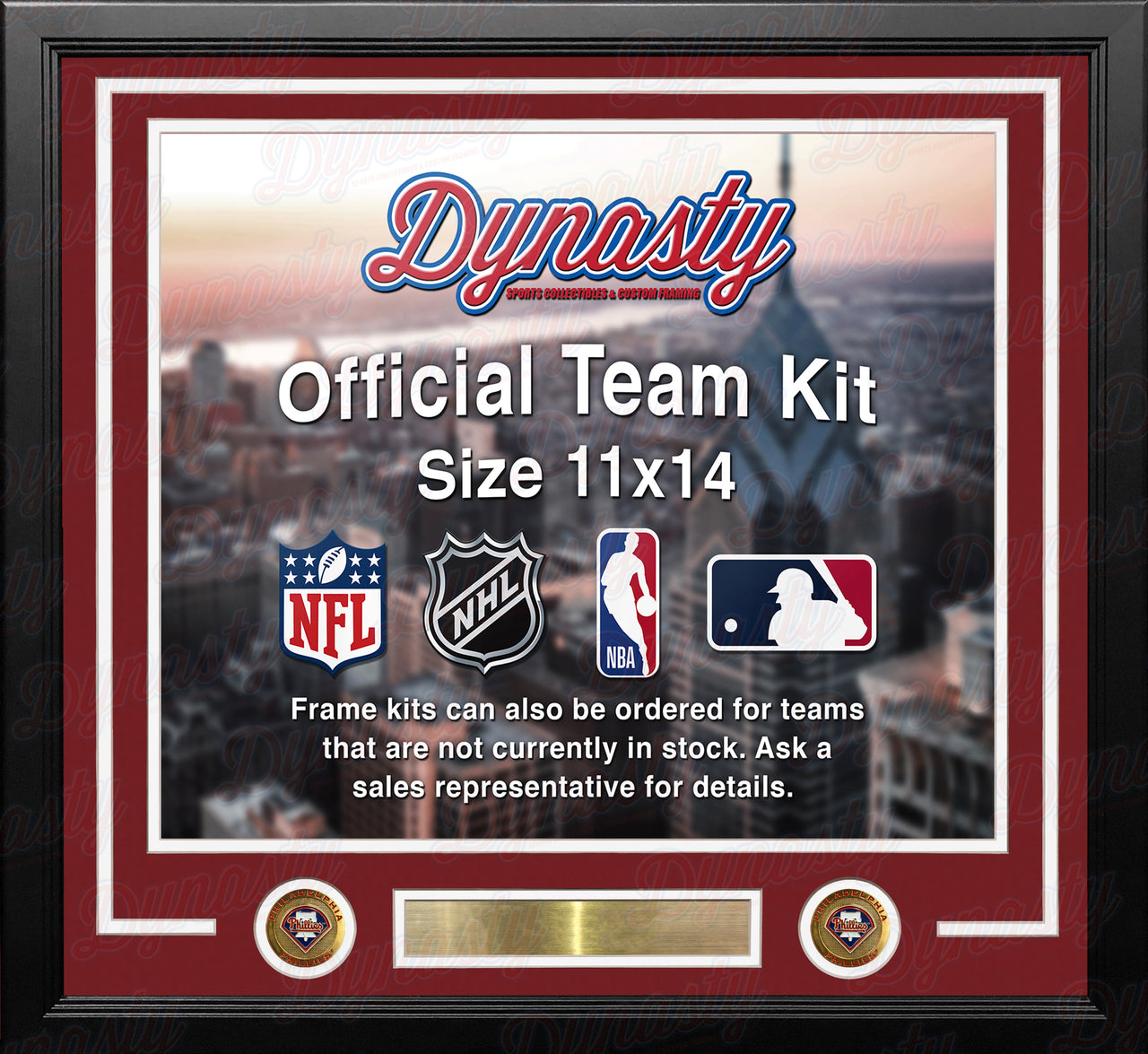 Atlanta Braves Custom MLB Baseball 11x14 Picture Frame Kit (Multiple Colors)