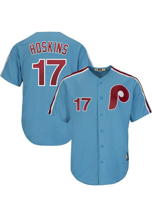 Rhys Hoskins Signed Philadelphia Phillie Custom Style Jersey