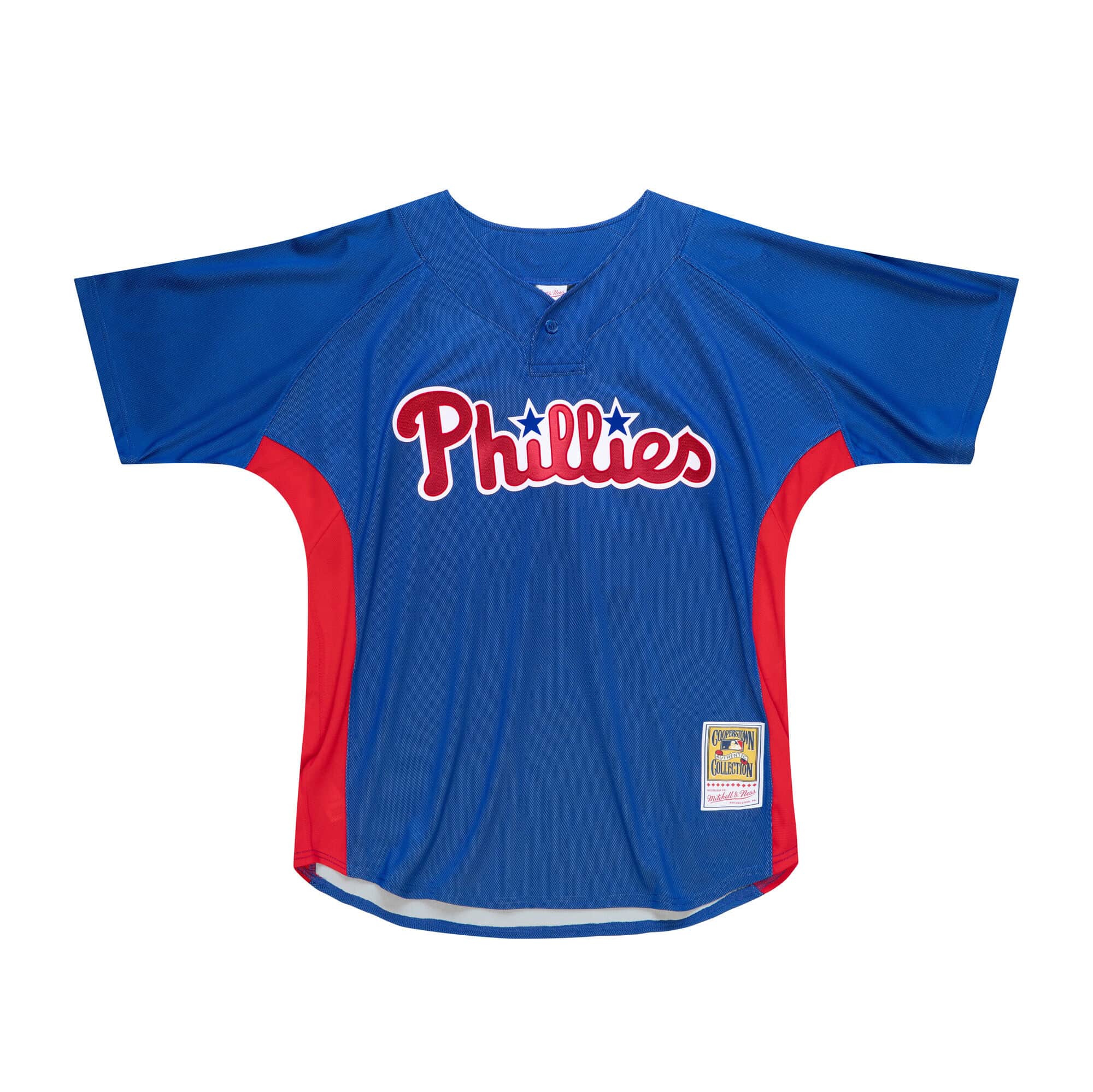 Youth Philadelphia Phillies Roy Halladay Mitchell & Ness Royal Cooperstown  Collection Mesh Batting Practice Jersey