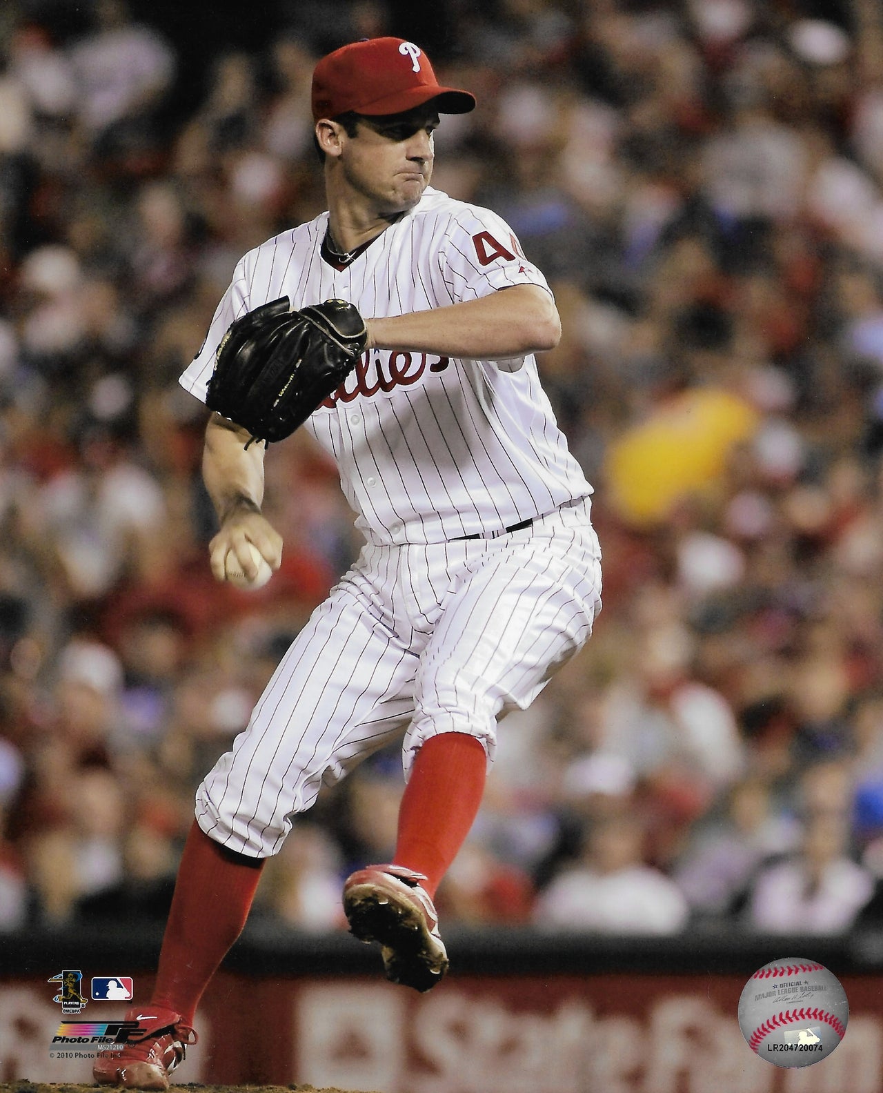 Brad Lidge 2008 Playoff Action Philadelphia Phillies 8 x 10 Framed  Baseball Photo - Dynasty Sports & Framing