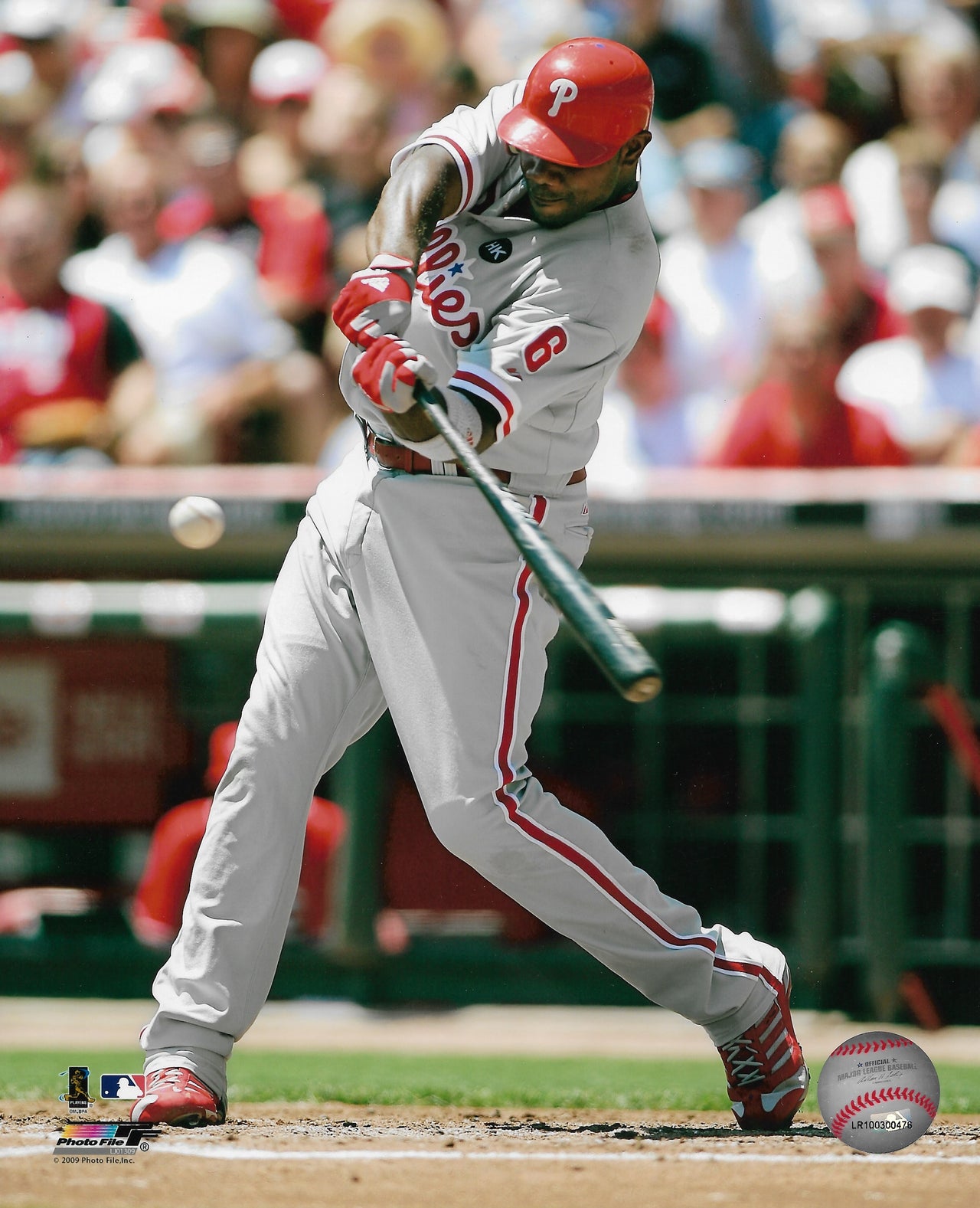 Shane Victorino in Action Philadelphia Phillies 8 x 10 Framed Baseball  Photo