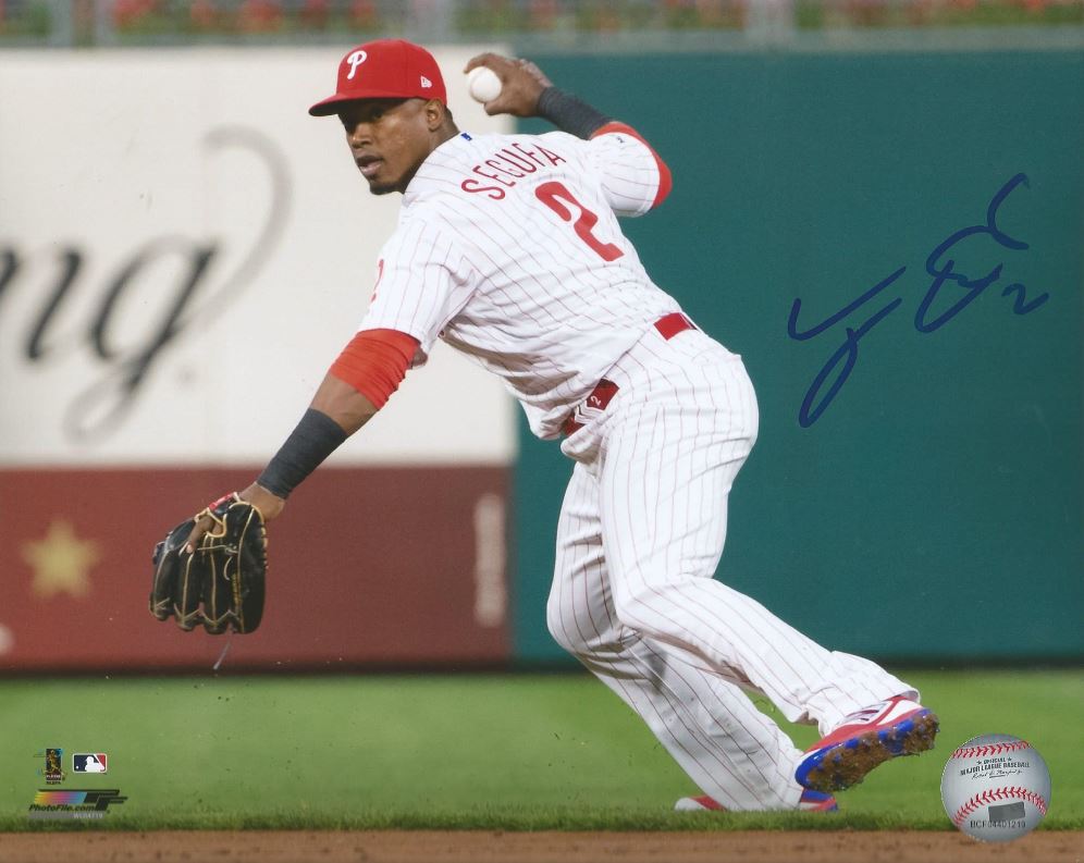 Jean Segura Philadelphia Phillies Throw 