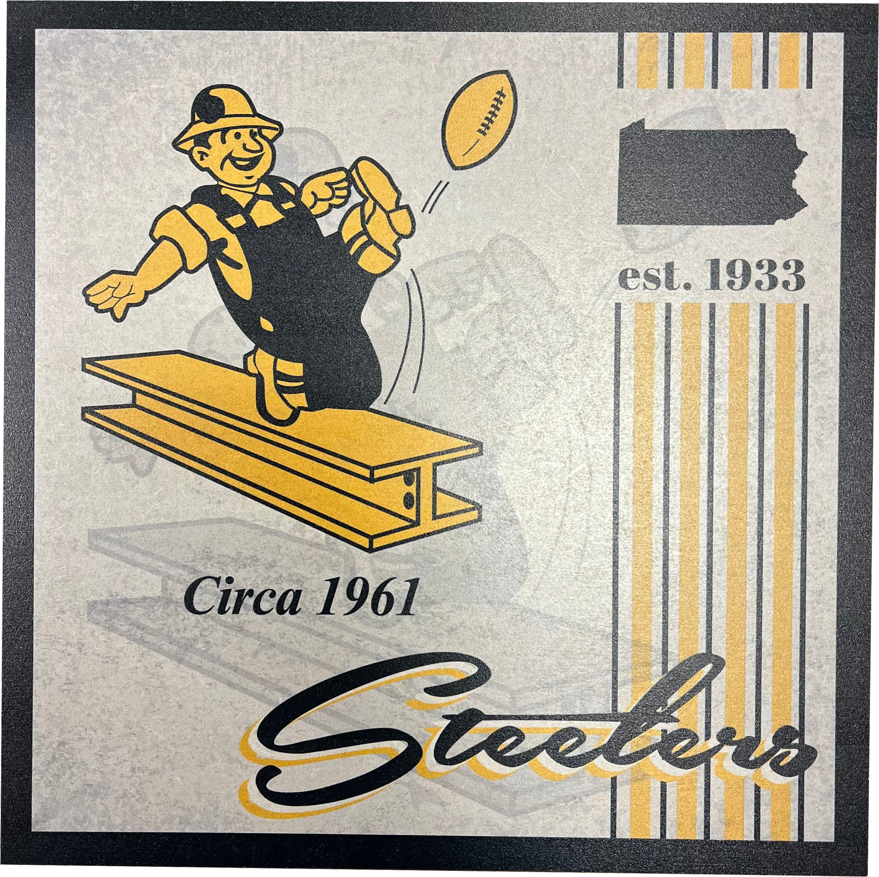 Pittsburgh Steelers Wood Logo