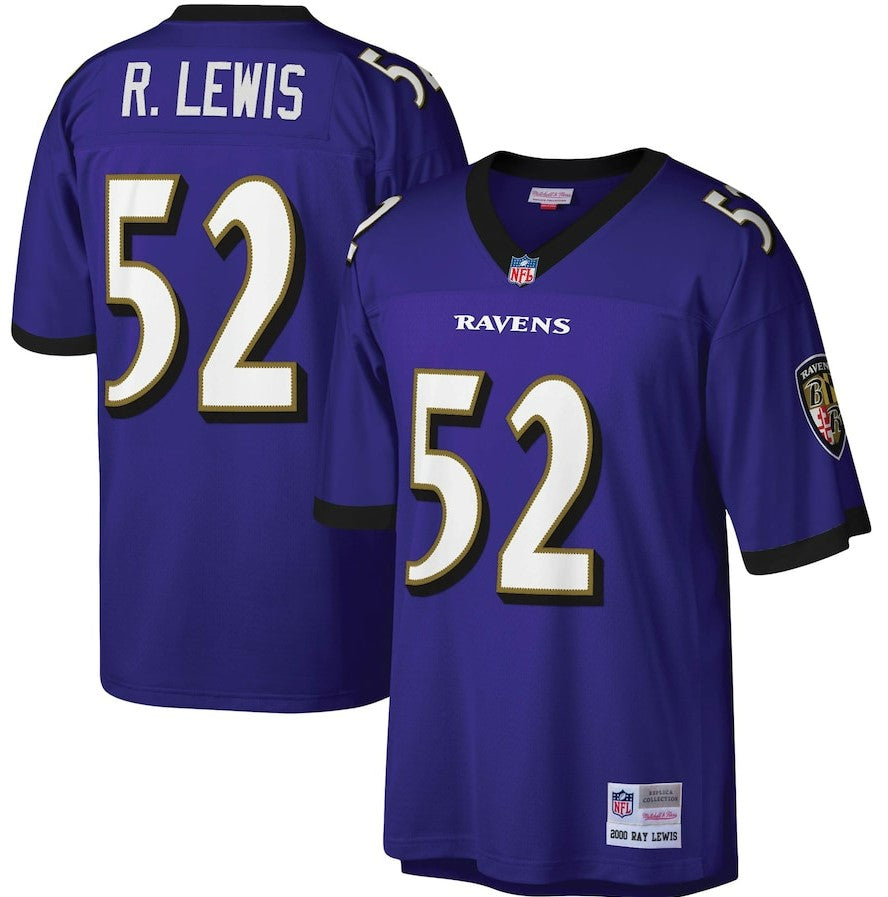 Ray Lewis Name & Number Game Day V-Neck T-Shirt - Purple - Tshirtsedge