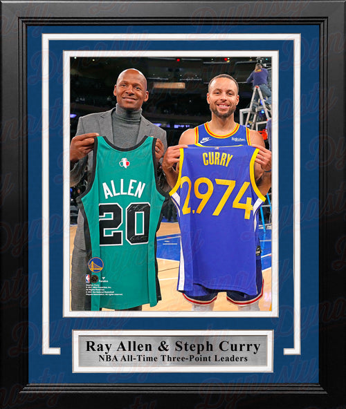 Stephen Curry Golden State Warriors Unsigned Custom 2,974 Three-Points Jersey Photograph