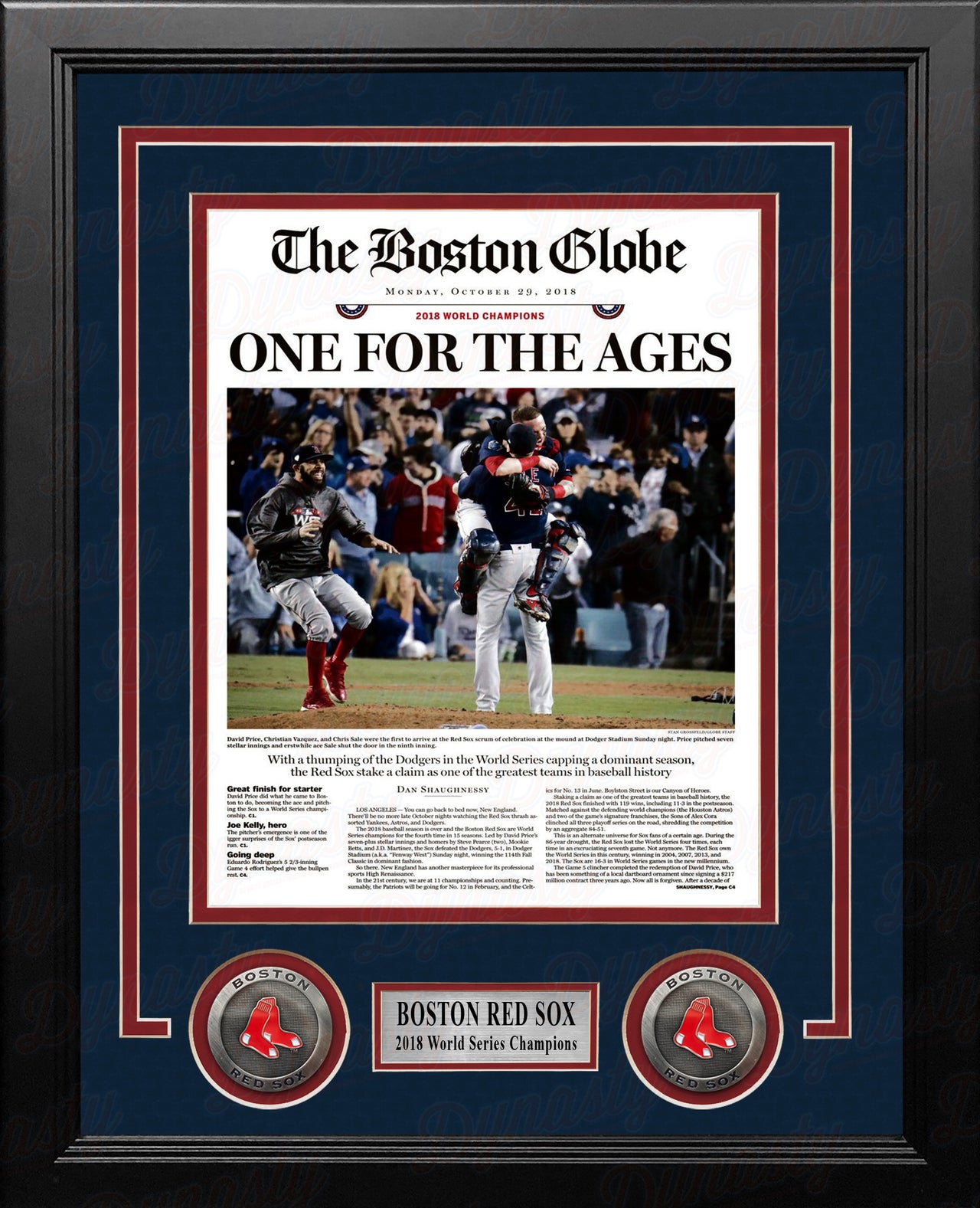  Boston Red Sox 2018 MLB World Series Champions Collectible -  Framed Photo Collage Wall Art Decor - 12x15 - Legends Never Die : Sports  & Outdoors