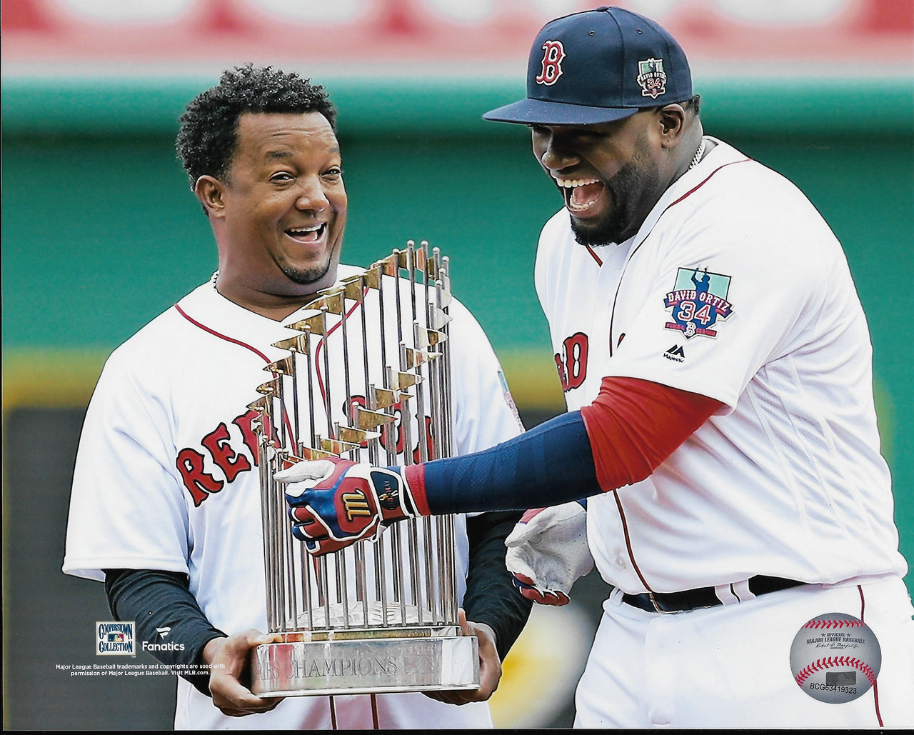 Chris Sale & Christian Vazquez Boston Red Sox 2018 World Series Champions  Final Out 8 x 10 Photo