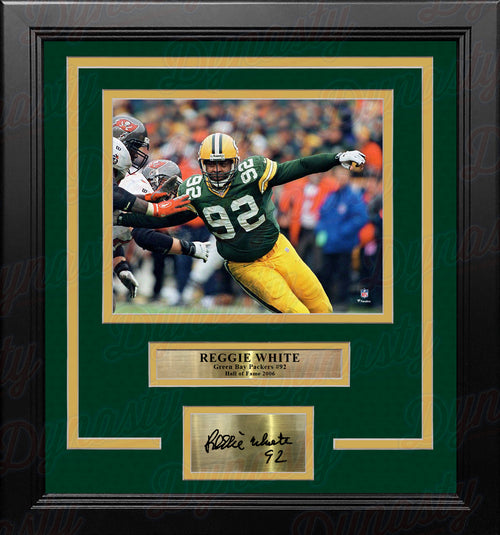 Reggie White Green Bay Packers Framed 15 x 17 Hall of Fame Career Profile