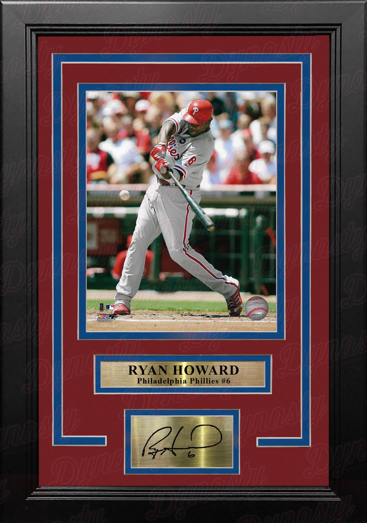 Roy Oswalt in Action Philadelphia Phillies 8 x 10 Framed Baseball